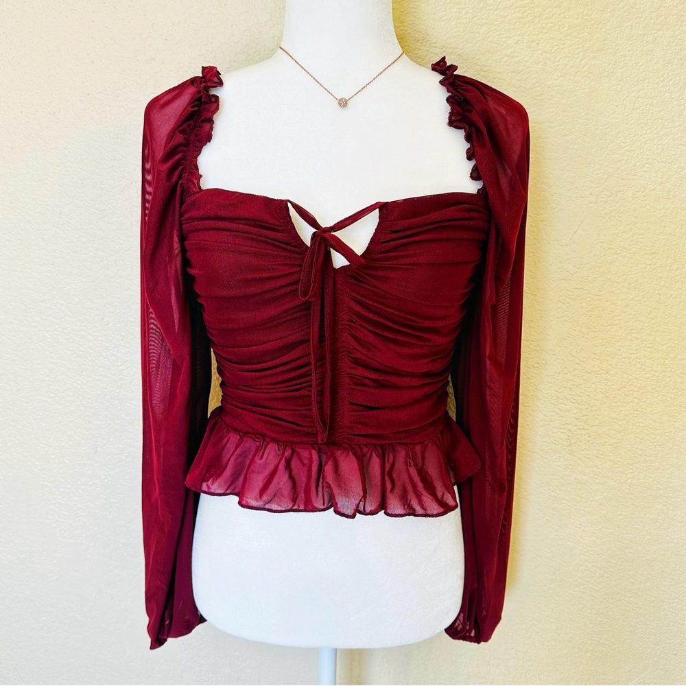 Lulu’s Ruffled Peplum Top